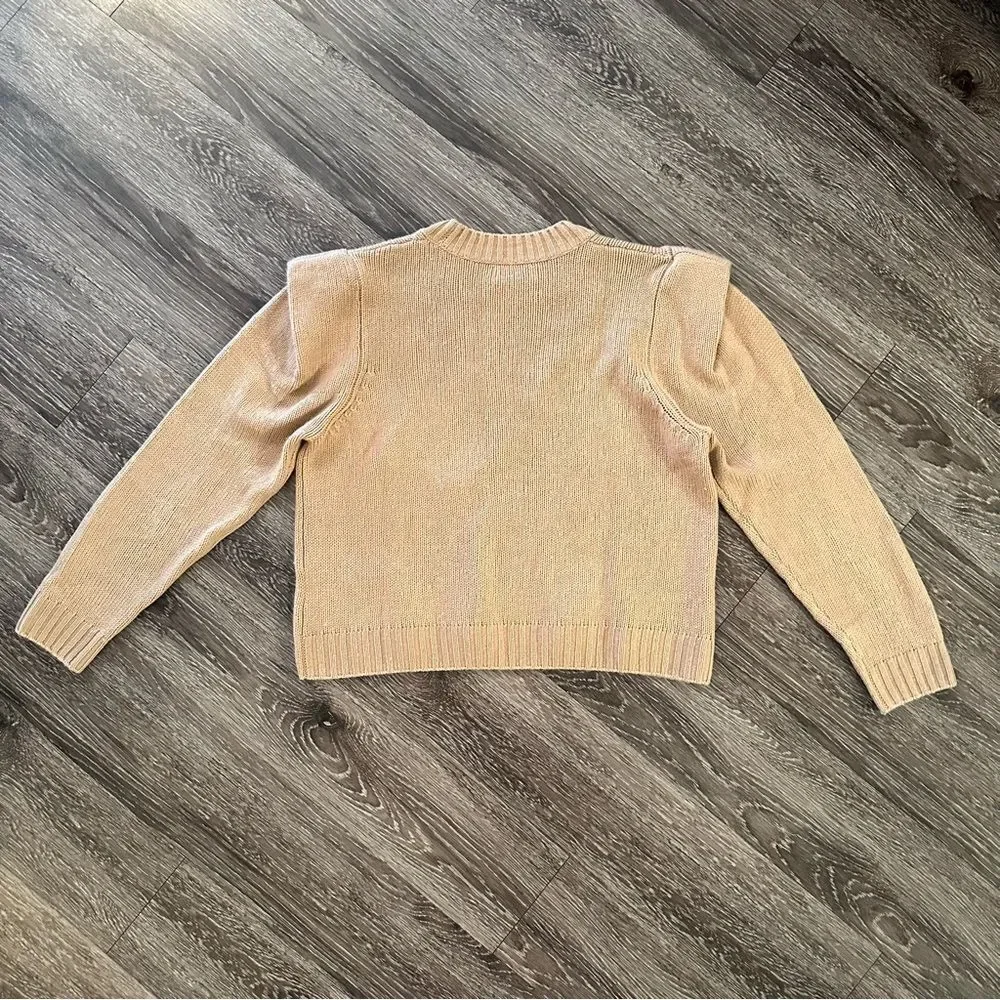 Naadam structured shoulder sweater